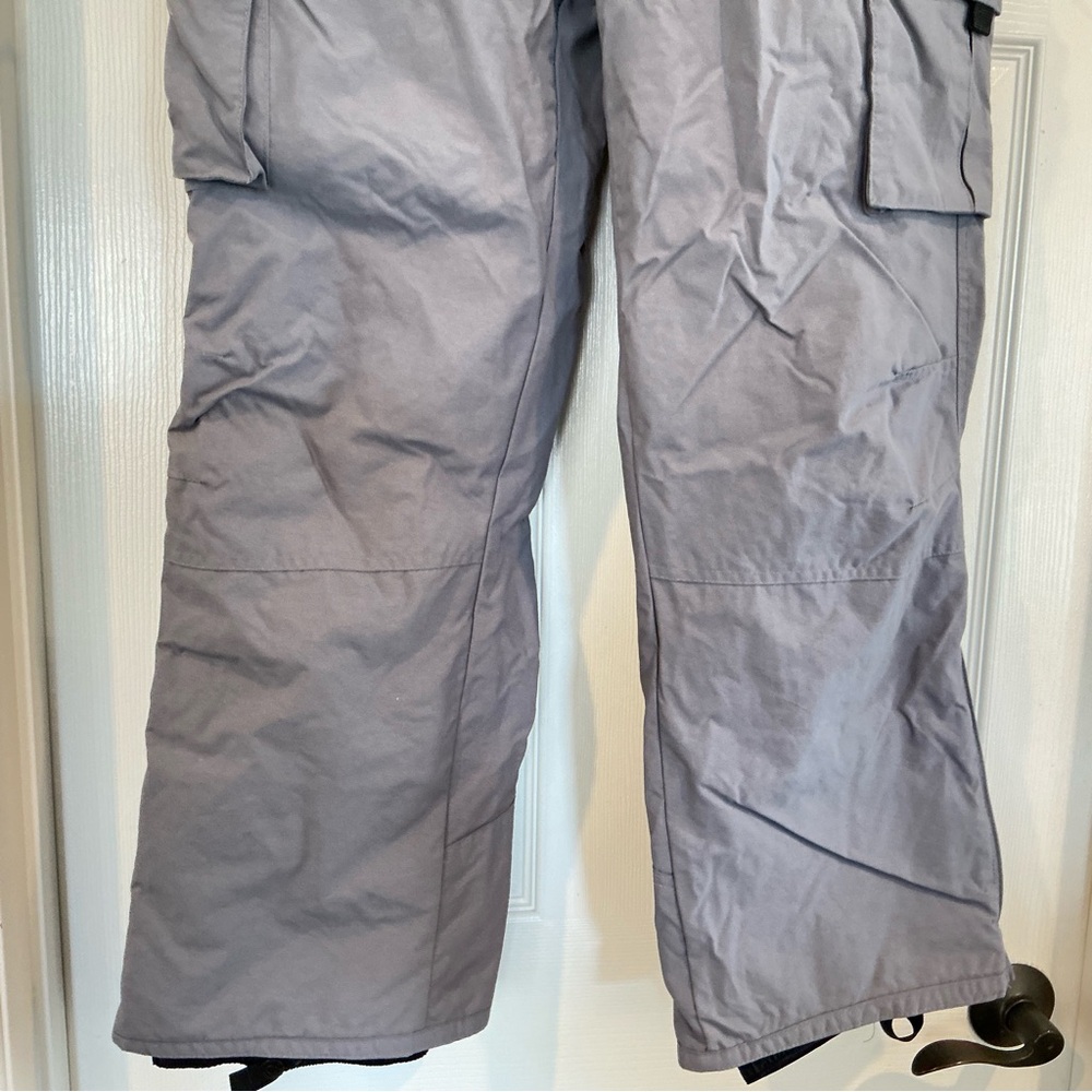 Boulder Gear Womens S Cargo Insulated Snow Ski Pants Gray Fleece Lined Ankle Zip - Picture 4 of 14